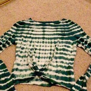Twist tye dye top long sleeve